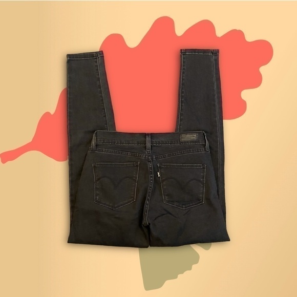 Levi’s Super Skinny Jeans Charcoal Black 27 - Picture 3 of 9